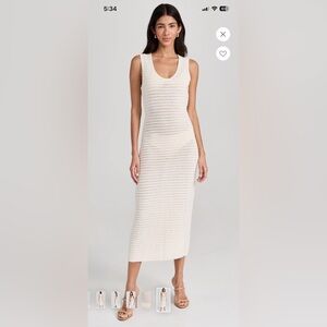 Le Jean Crochet Midi Dress